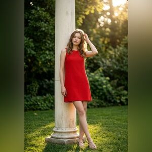 Sézane Bateau Neckline Mini Dress pre-owned, size 38.